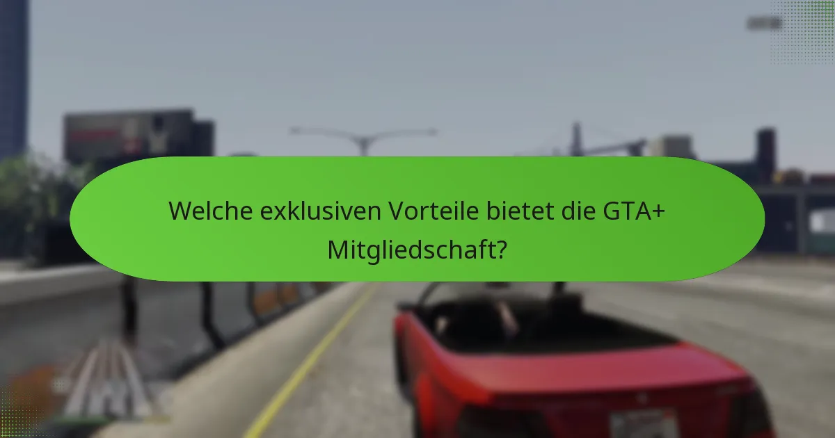 Welche speziellen Gegenstände sind für GTA+ Mitglieder verfügbar?